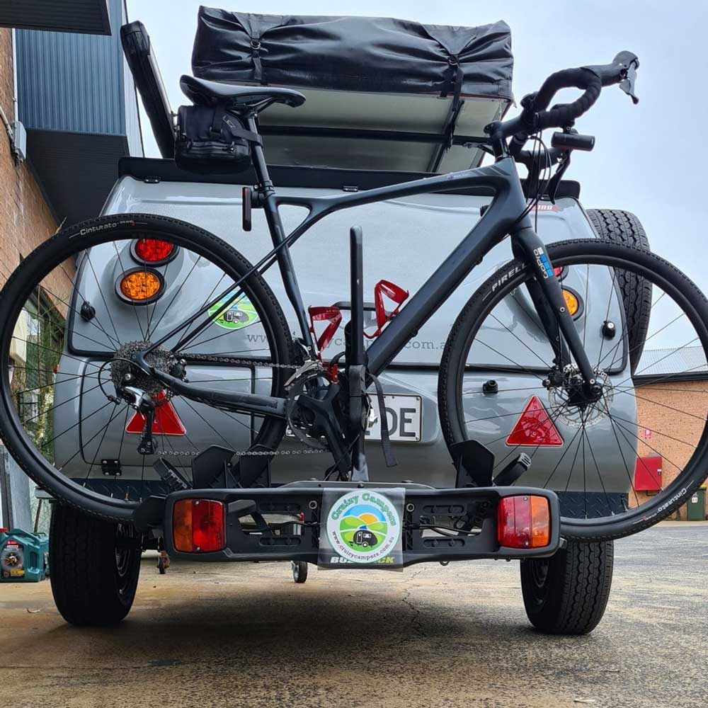 Camper storage upgrades - bike rack