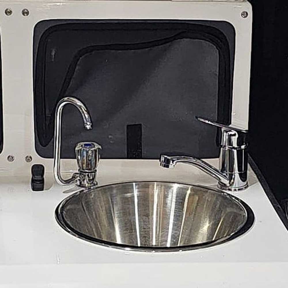 Camper storage upgrades - water filter