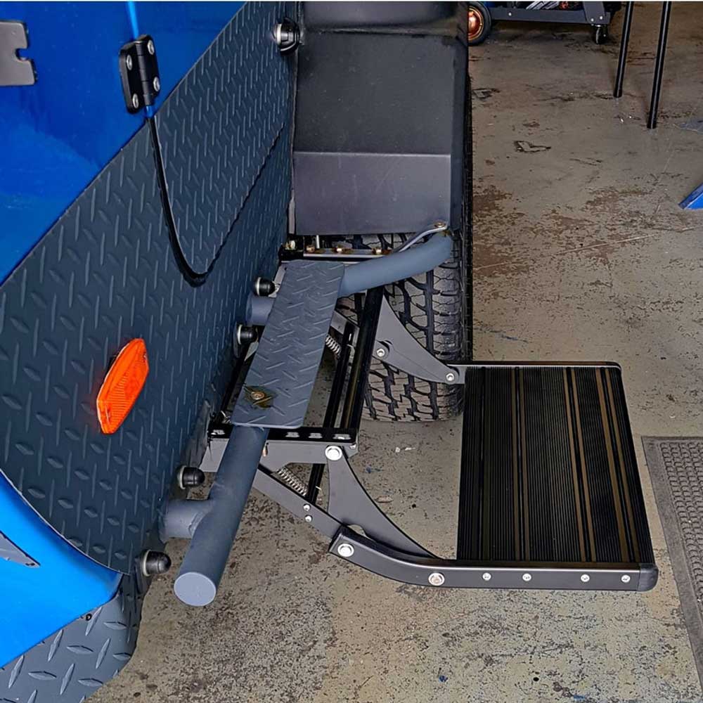 Camper storage upgrades - side step